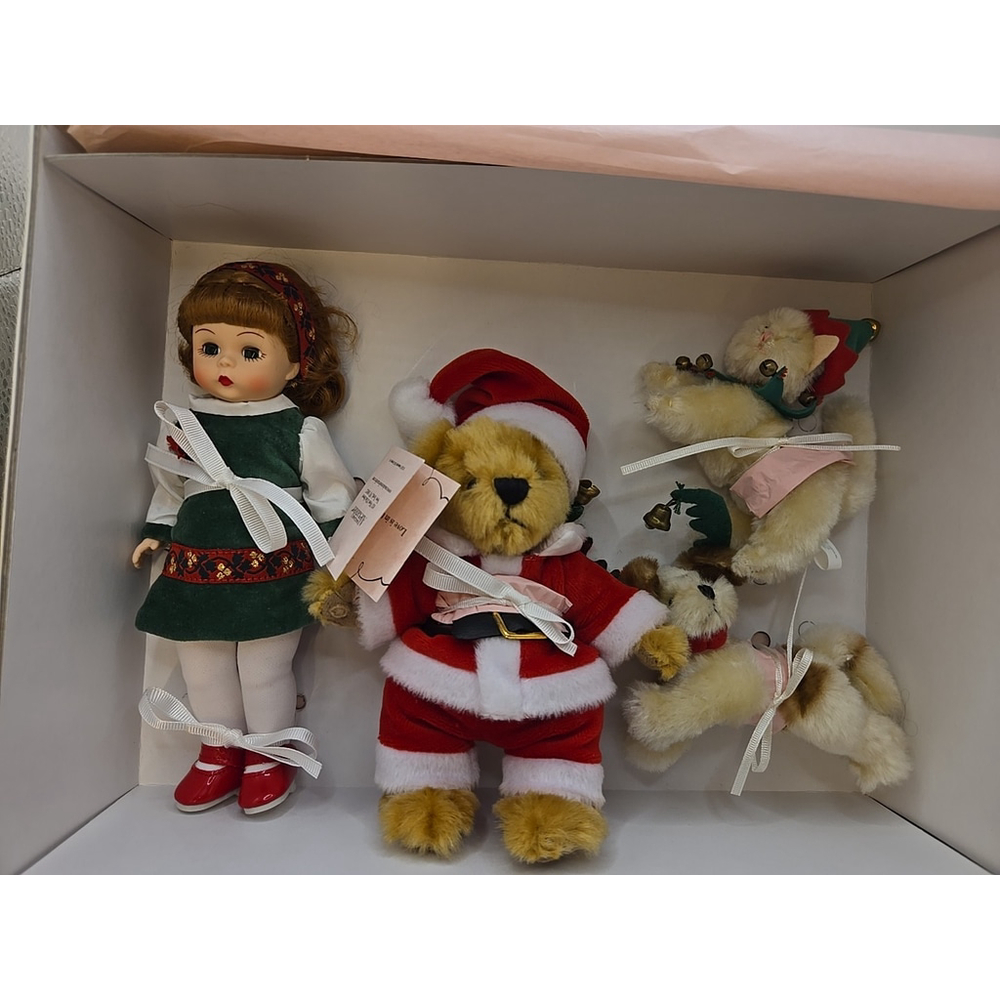 RARE NIB 2007 Madame Alexander FOUR FOR‎ THE HOLIDAYS SET NRFB Org Box w/Tags